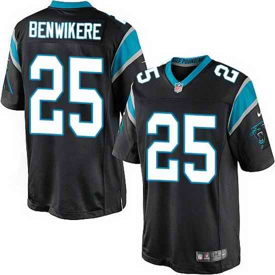 Nike Panthers #25 Bene Benwikere Black Team Color Mens Stitched NFL Elite Jersey